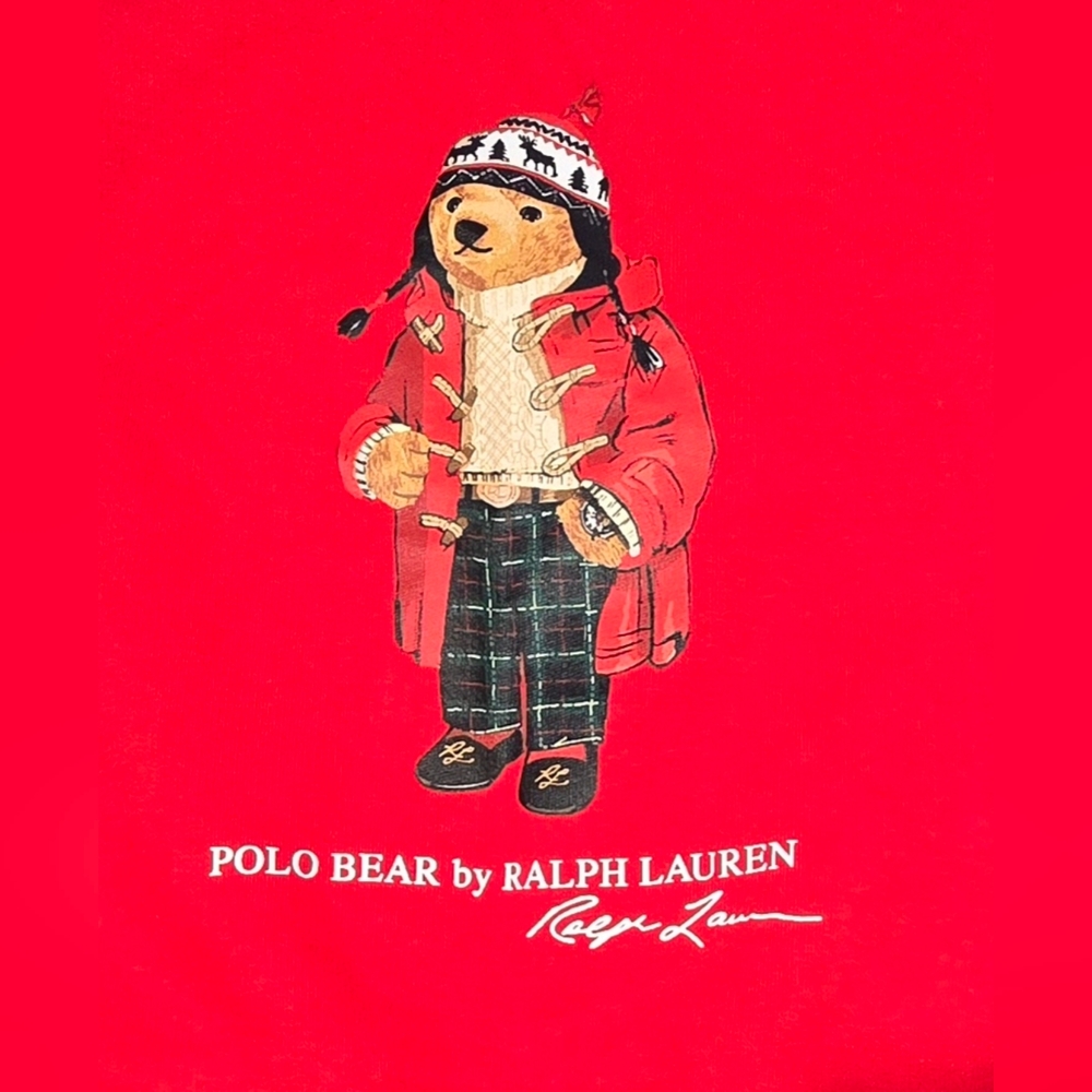 Polo Ralph Lauren Iconic Bear Logo Sweatshirt Size Toddler 4 - Picture 2 of 6